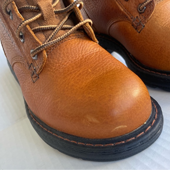 Ariat Women's Macey Composite Toe Work Boots Tan Full Grain Leather - Picture 6 of 16